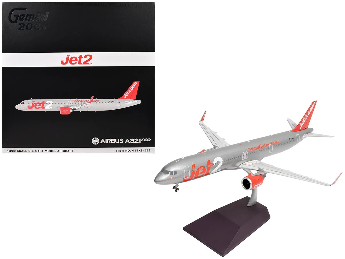 GeminiJets GeminiJets Airbus A321neo Jet2 G-SUNO 1/200 Diecast Hobby Collectible — product photo