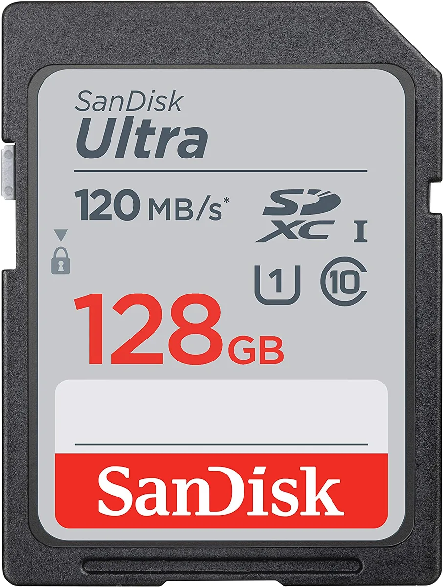 SanDisk SanDisk Ultra 128GB SDXC Class 10 SD Card with Case — product photo