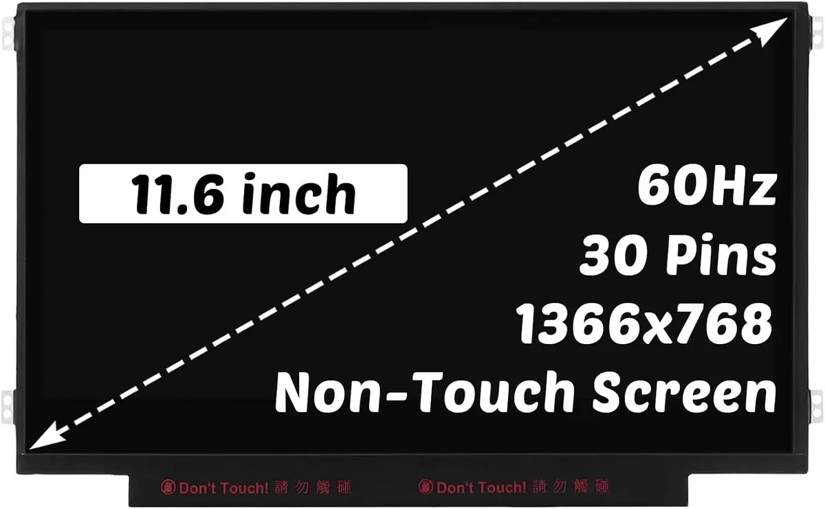NUOLAISUN NUOLAISUN 11.6" 30 Pin LCD Non Touch Screen 1366x768 — product photo