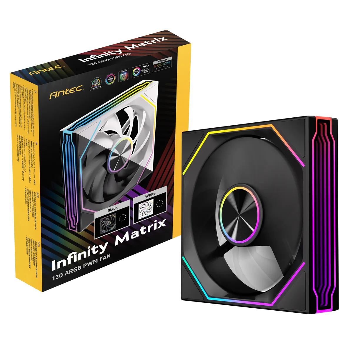 Antec Antec Infinity Matrix 120 ARGB 120mm 1800 RPM case fan — product photo
