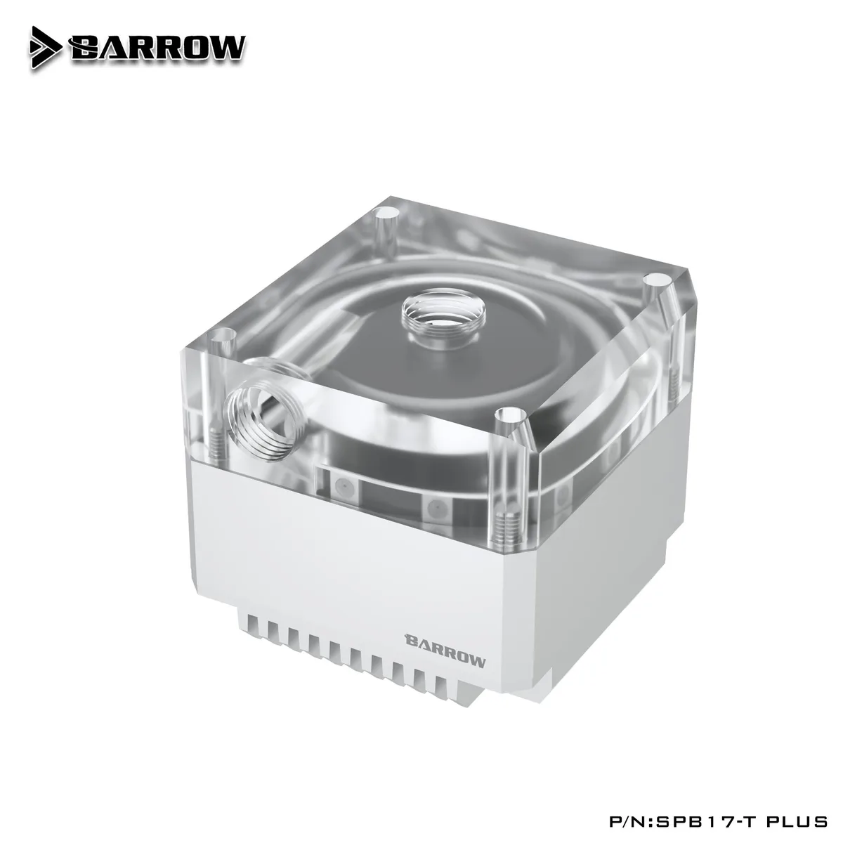 Barrow Mods Barrow Mods PLUS 17W PWM Pump Aluminum Radiator Cover Silver — product photo