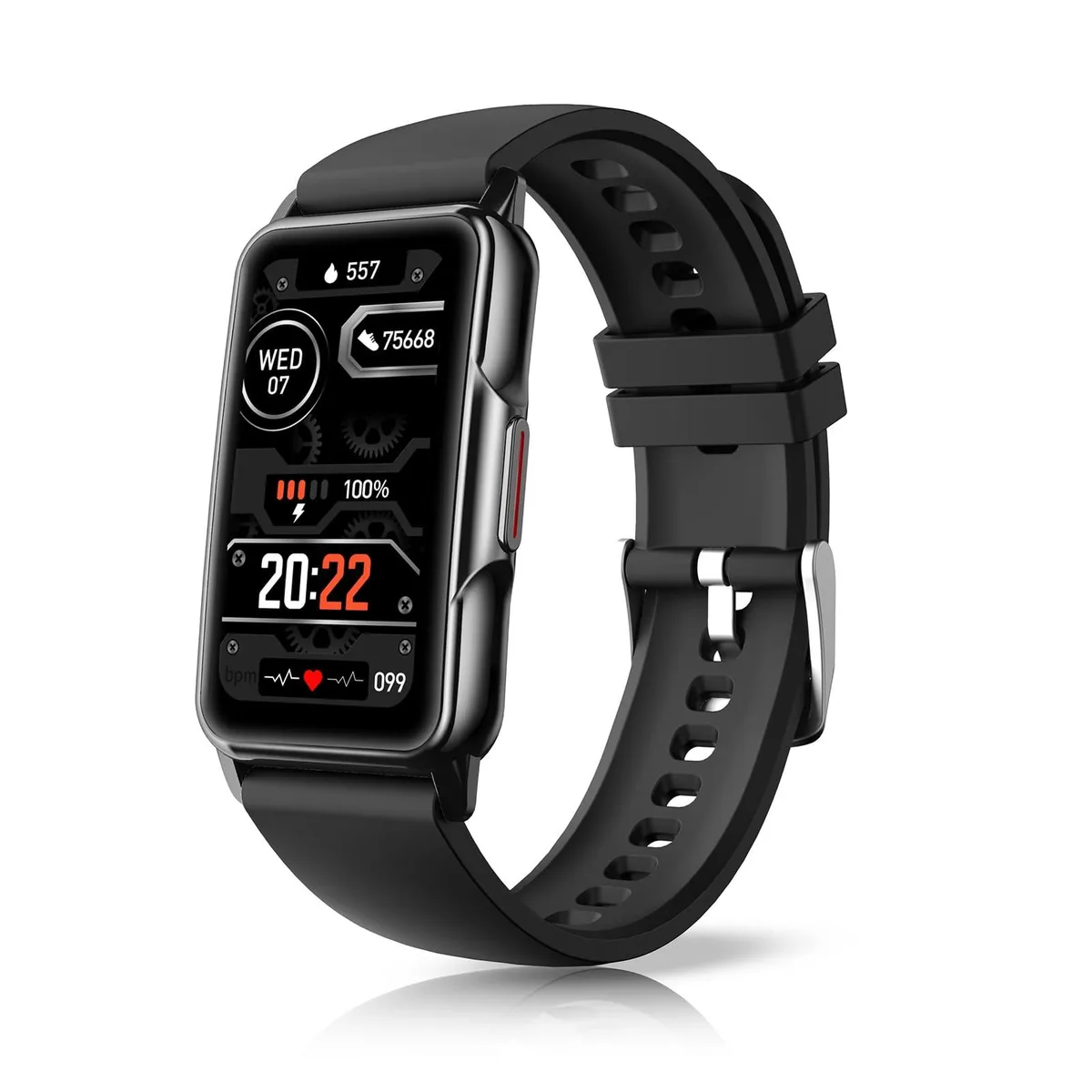  Mindrose Fitness Tracker Watch Graphite Black 1.47" 115 sports modes IP68 — product photo