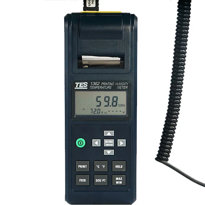 TES Electrical Electronic Corp. TES Electrical Electronic Corp. 1362 Printing Humidity Temperature Meter — product photo