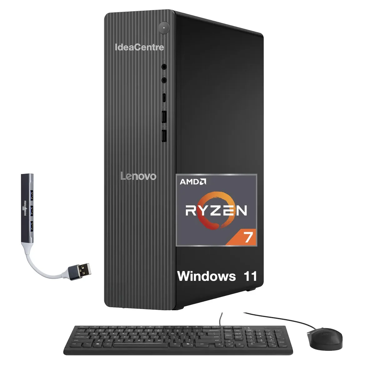 Lenovo Lenovo IdeaCentre Tower 8 Ryzen 7 250 32GB DDR5 2TB NVMe 260W Win 11 Pro Luna Grey — product photo