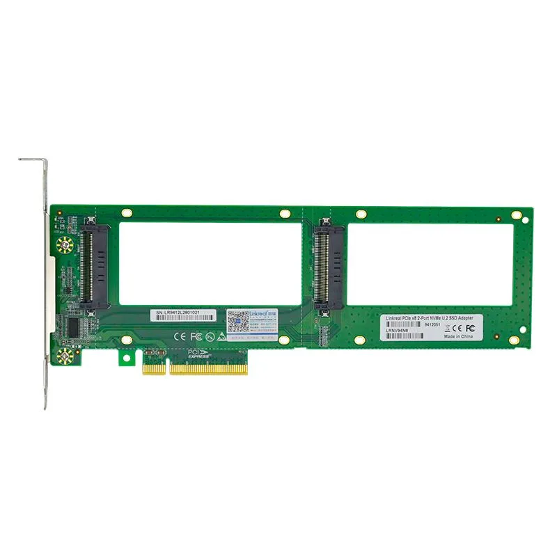 eshinreal eshinreal PCIe to 2 U.2 SFF-8639 NVMe Adapter Card — product photo