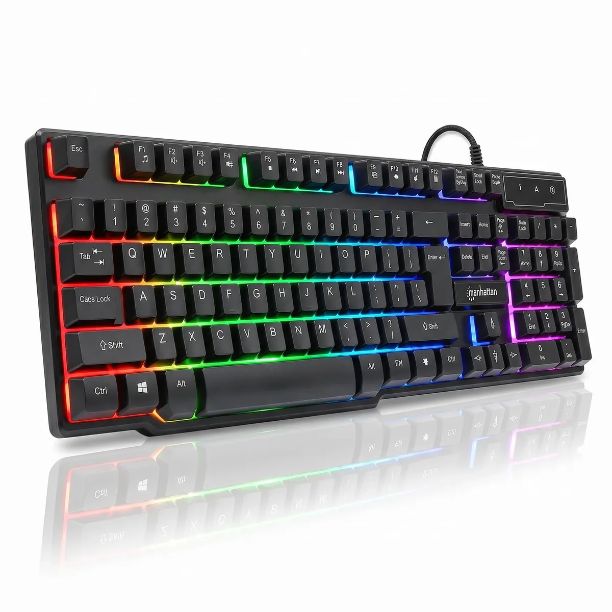  Manhattan RGB LED Gaming Keyboard 180603 — product photo