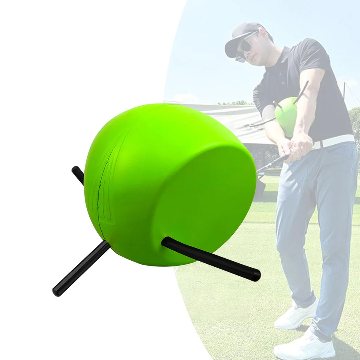  Hairchens Connector Golf Training Aid Green — product photo