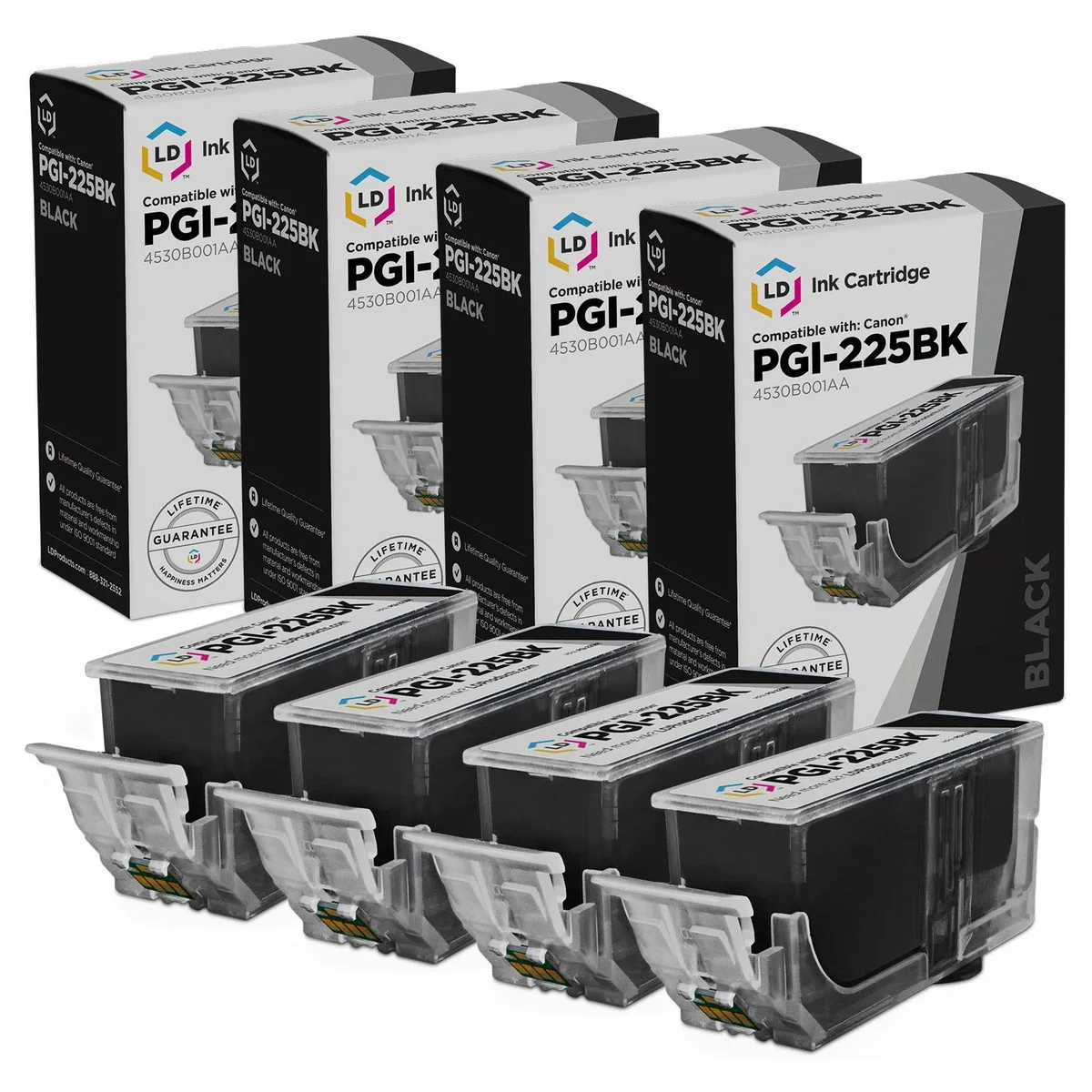 LD Products LD Products Compatible Ink Cartridge PGI-225BK Pigment Black 1-Pack 340 Pages — product photo
