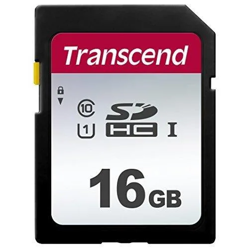 Transcend Transcend TS16GSDC300S 16GB UHS-I U1 SDHC memory card — product photo
