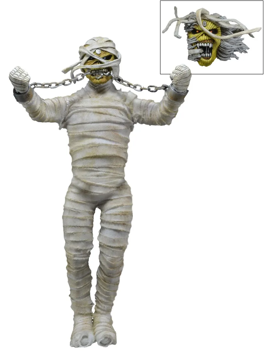 NECA NECA Iron Maiden 8" Clothed Retro Mummy Eddie Action Figure — product photo