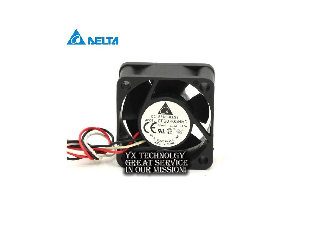 Fans Fans EFB0405HHD 4020 5V .45A 40x40x20mm stall alarm dual ball bearing case fan — product photo