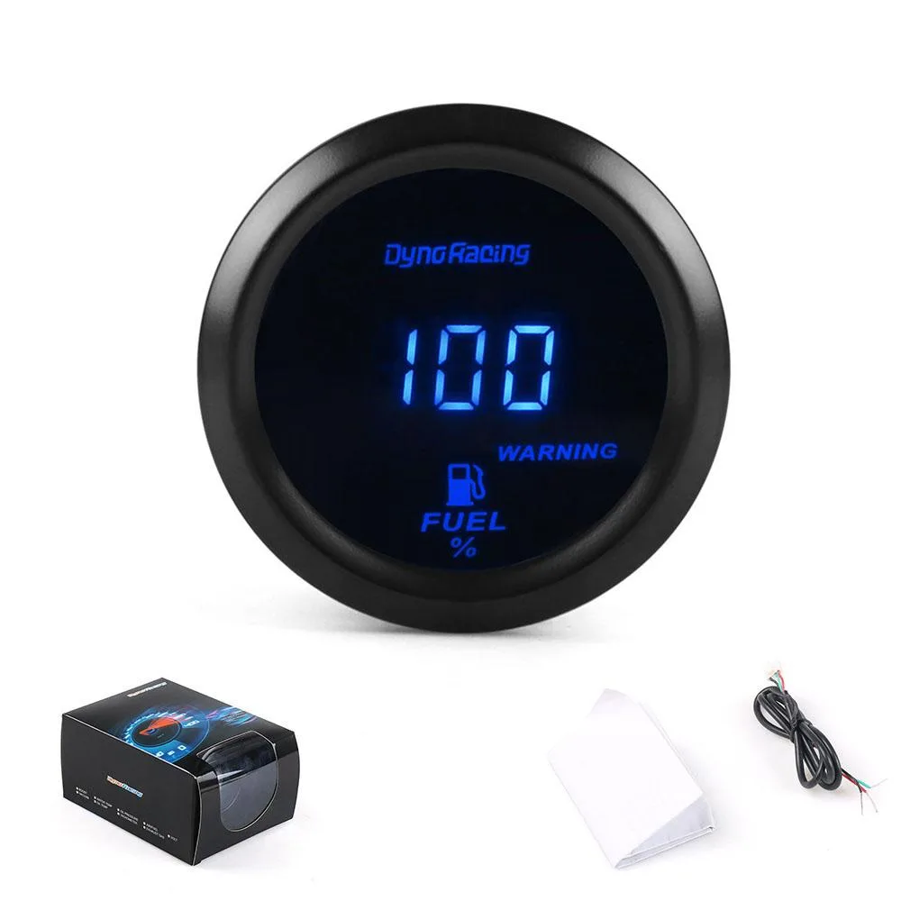 Dyno Racing Dyno Racing 52mm 12V Digital Fuel Level Gauge 0-100% — product photo