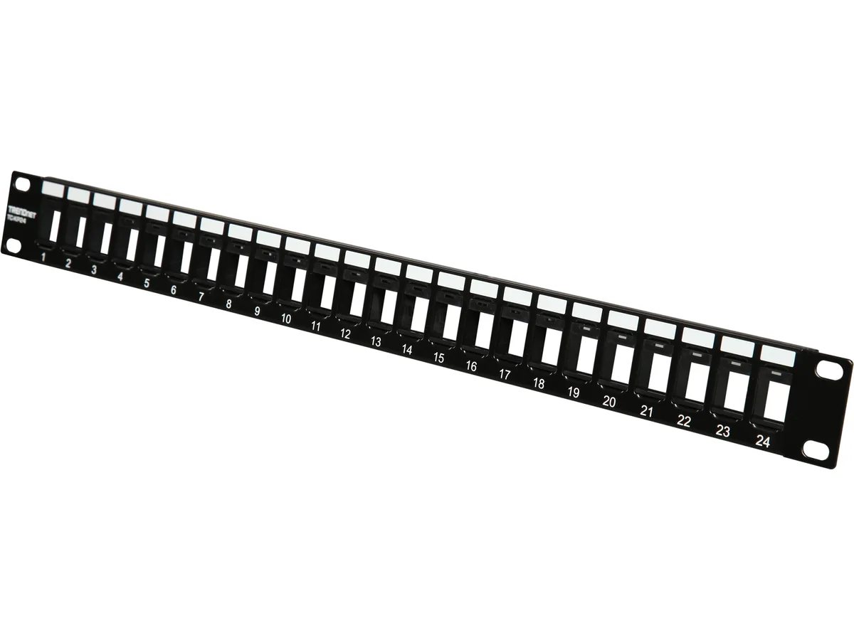 TRENDnet TRENDnet TC-KP24 (v1.0R) 24-port blank keystone patch panel wireless accessory — product photo