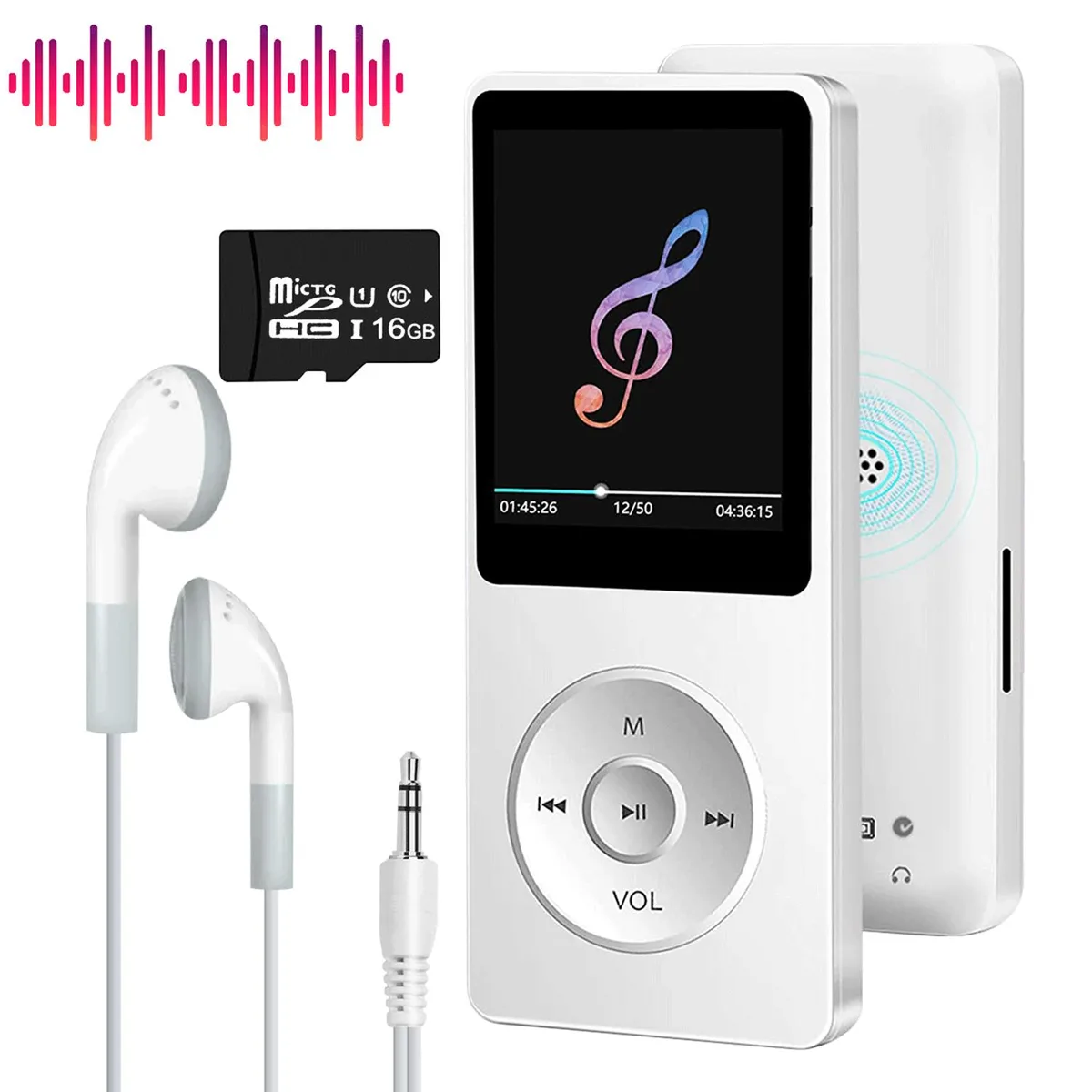 SZYG SZYG MP3 player 16GB 1.8" LCD White — product photo