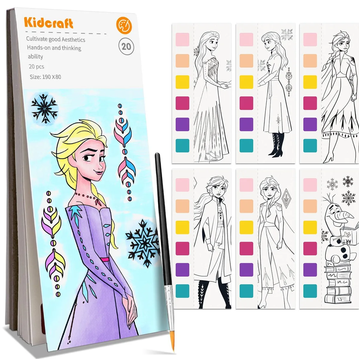 SKILCRAFT BDSM01 Paint with Water Book Fine Art Princess 20 Pages 0.091 kg — product photo