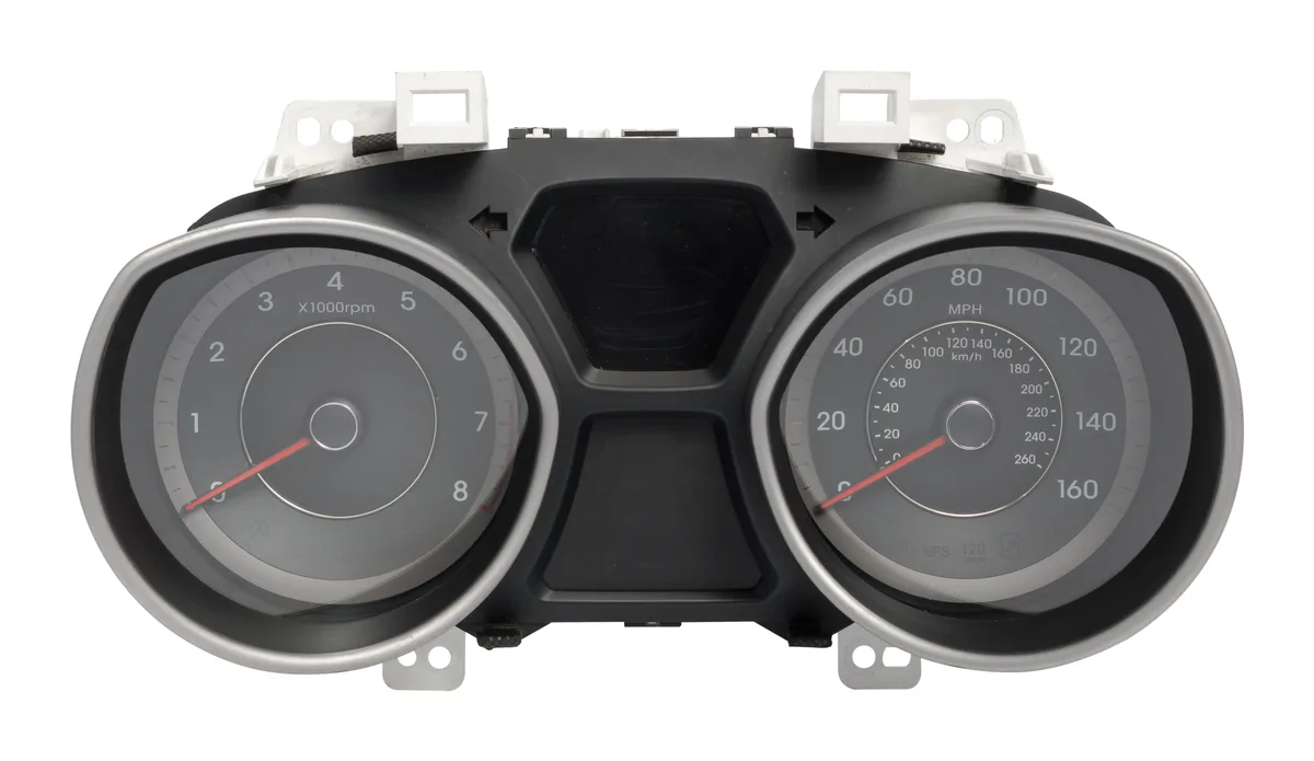 1 Factory Radio 1 Factory Radio 94001-3X270 Speedometer Gauge Cluster 2012 Hyundai Elantra — product photo