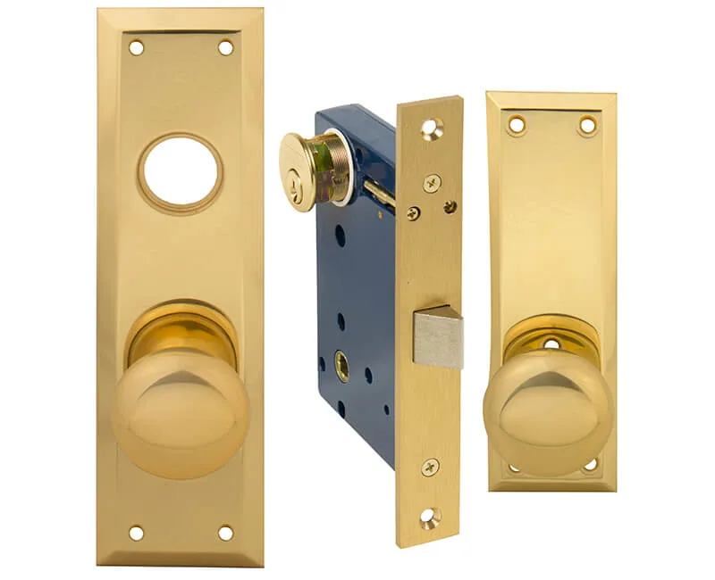 Tuff Stuff Tuff Stuff 5100DWL Polished Brass Mortise Door Lock — product photo