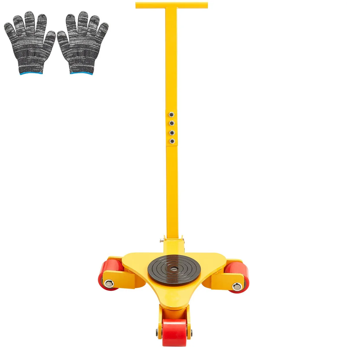 VEVOR VEVOR Machinery Skate Dolly 3T 6614 LBS Carbon Steel 3 PU Wheels — product photo
