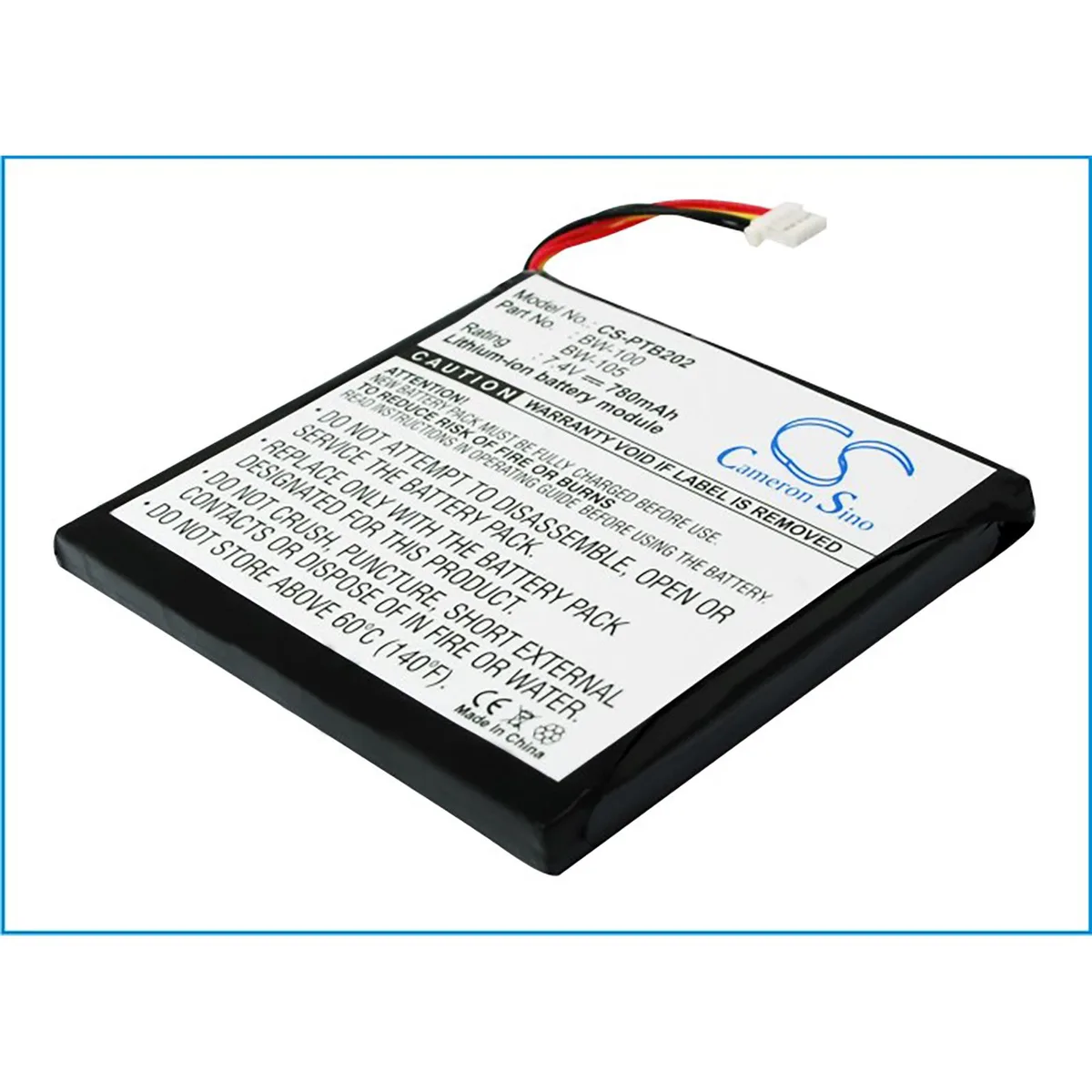Cameron & Co Cameron & Co DS-CS-PTB202 Li-ion Battery 7.4V 780mAh for Brother MW-100 MW-140BT MW-145BT BW-100 BW-105 — product photo