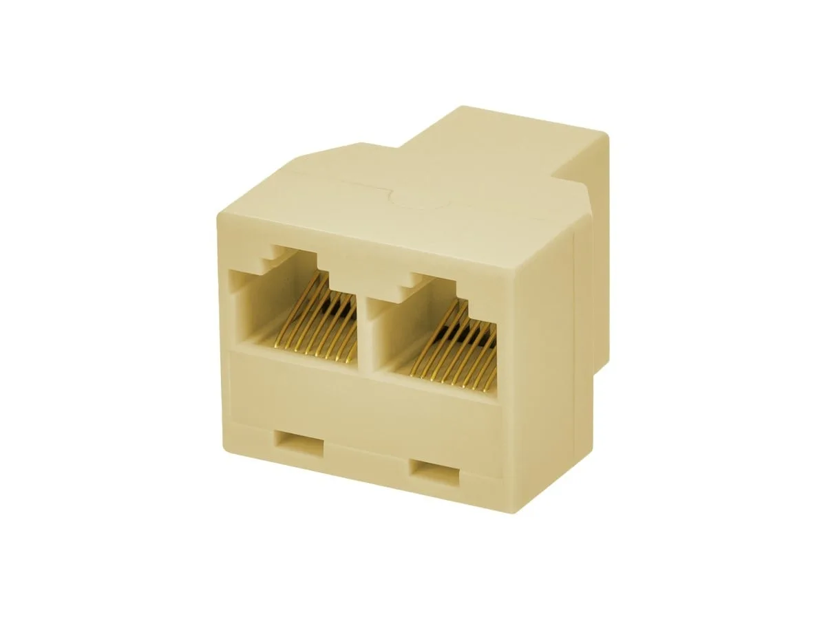 Monoprice Inc. Monoprice 7294 RJ45 8P8C 1 Female to 2 Female T-Adapter — product photo