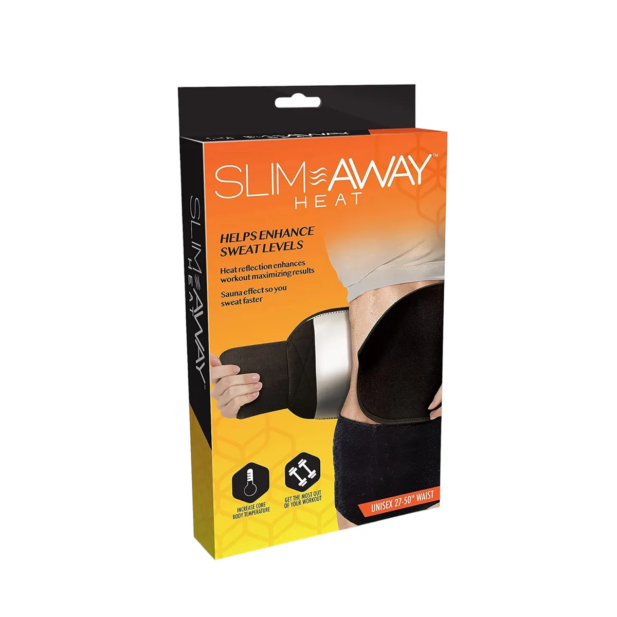 Ideaworks Ideaworks JB8823 Slim Away Heat Adjustable Slimming Belt 27 to 50 Waist fitness accessory — product photo