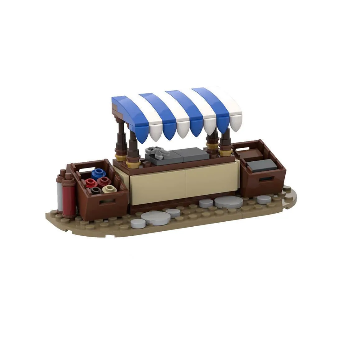 ZITIANYOUBUILD ZITIANYOUBUILD MOC-78674 Medieval Fabric Seller 97 Parts Educational Building Set — product photo