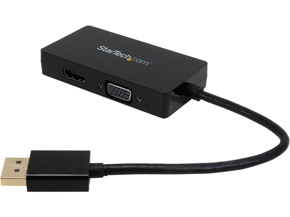 STARTECH STARTECH DP2VGDVHD DisplayPort to VGA DVI HDMI audio video converter — product photo