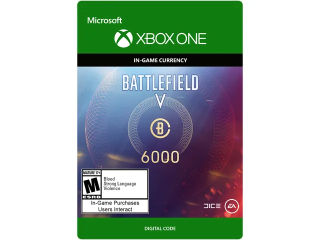Electronic Arts Electronic Arts 7F6-00198 Battlefield V Currency 6000 Xbox One downloadable game — product photo