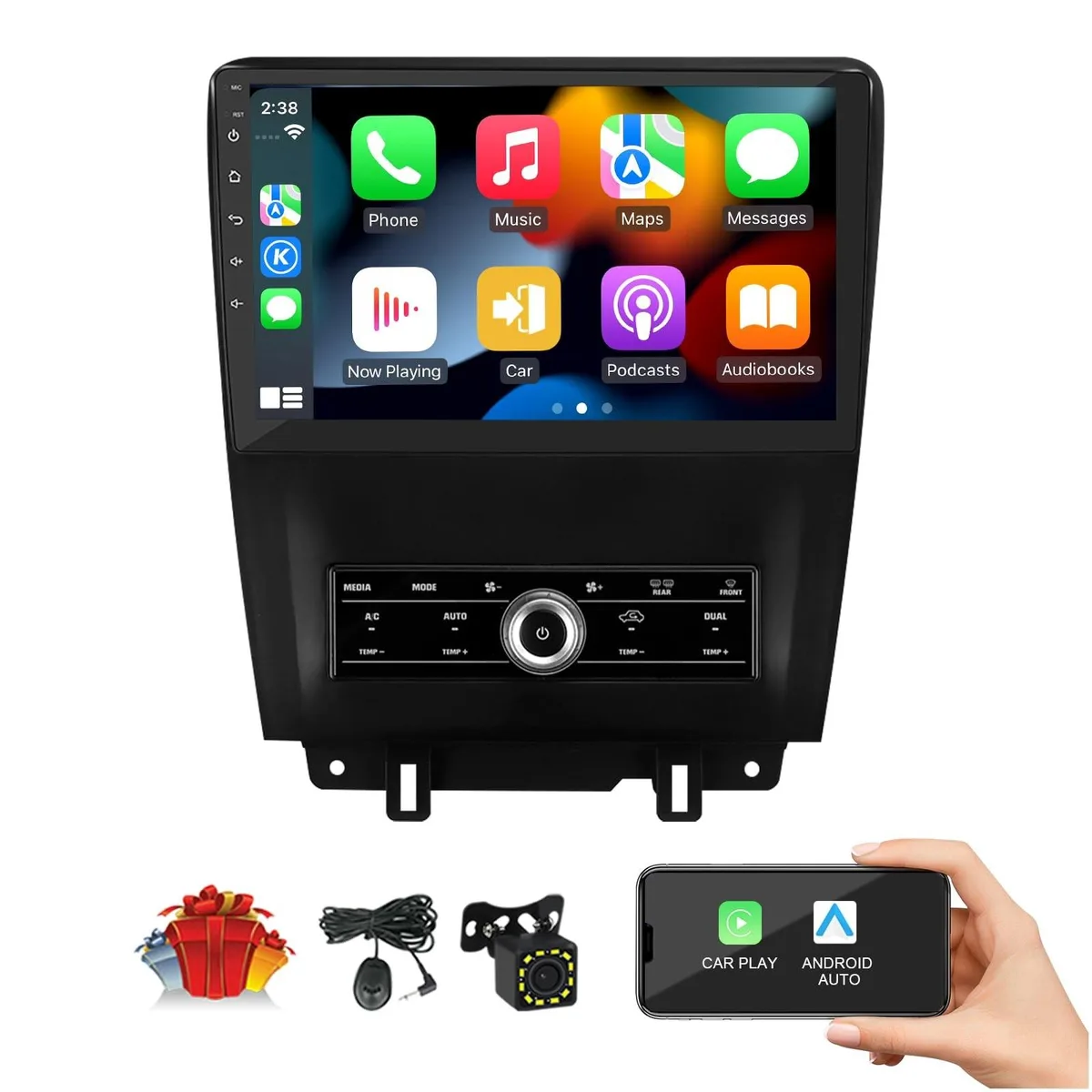 Batianda Batianda 10.1 Inch Android Car Stereo Ford Mustang 2010-2014 4GB 64GB 2 in 1 accessory — product photo
