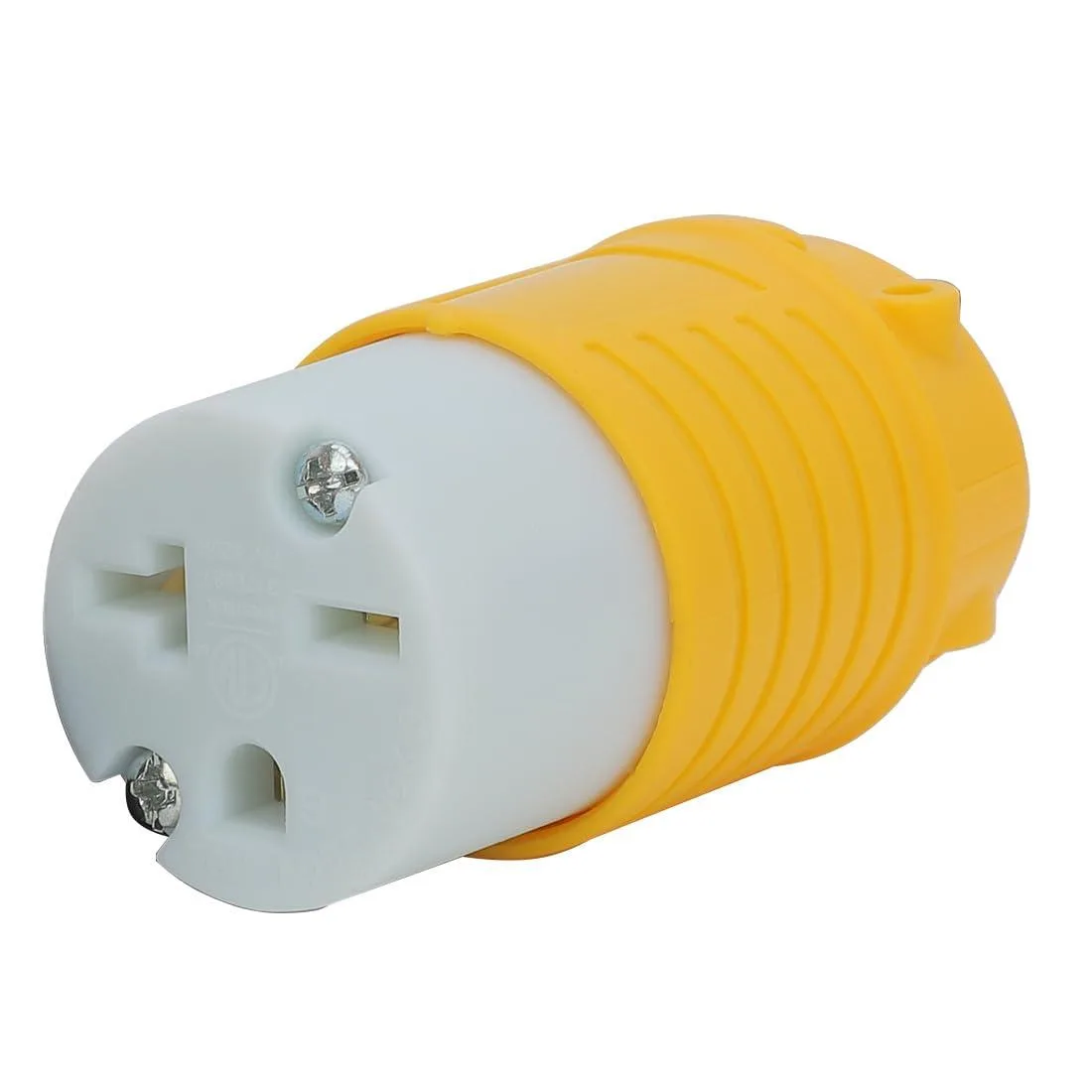 LORDWORLD LORDWORLD NEMA 6-15R/6-20R 15/20A 250V ETL Socket Yellow White — product photo