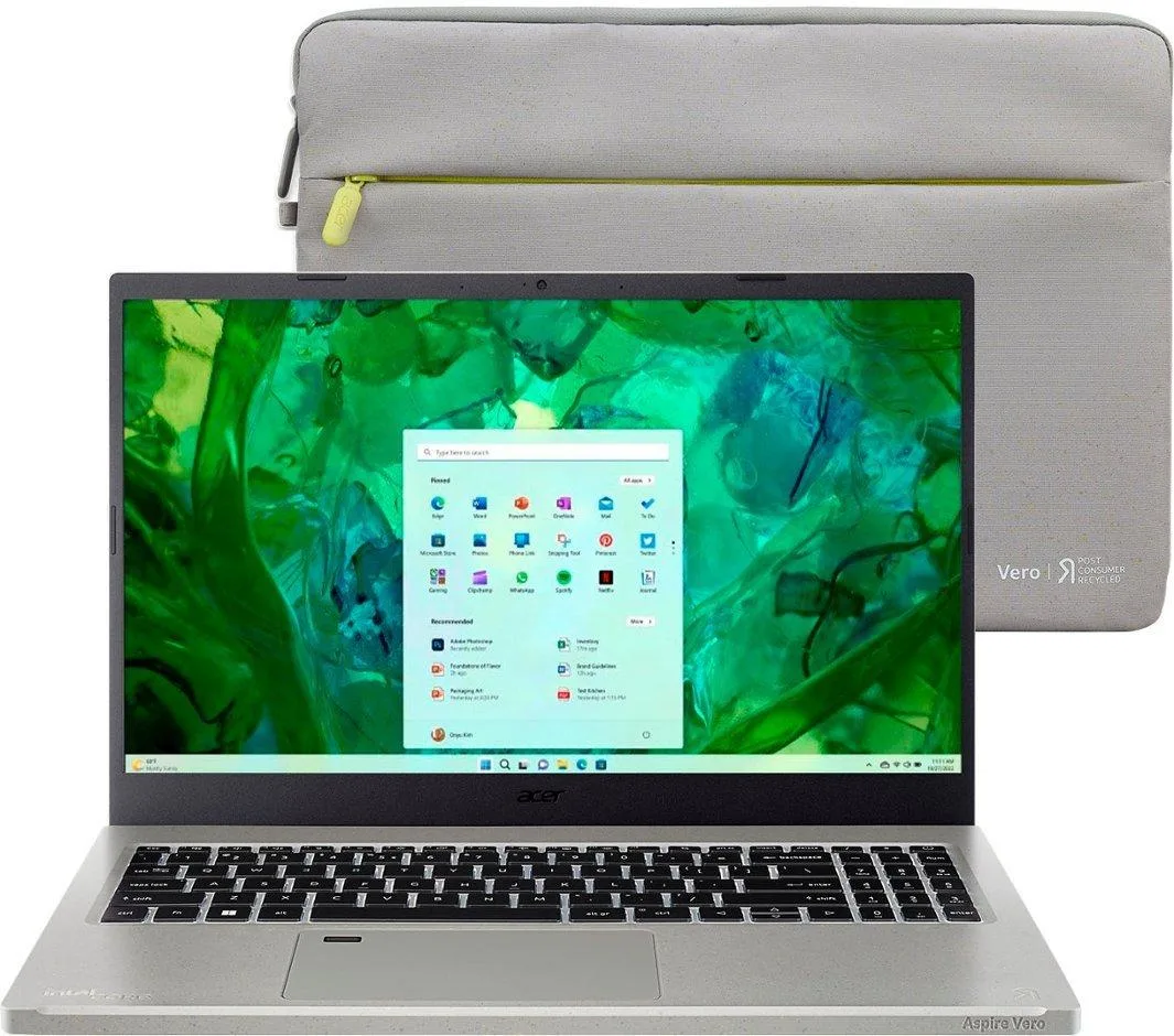 Acer America Acer America Aspire Vero AV15-53P-54MV 15.6" i5-1335U 8GB 512GB Cobblestone Gray laptop — product photo