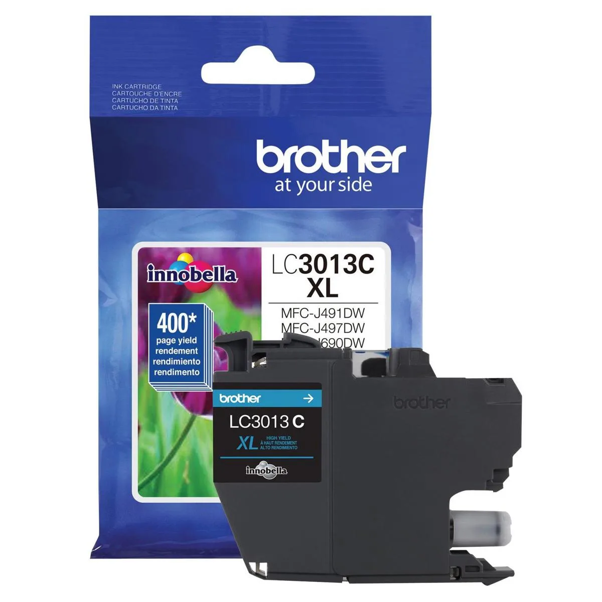 Brother Brother LC3013 High Yield Cyan Ink Cartridge (400 pages) — product photo