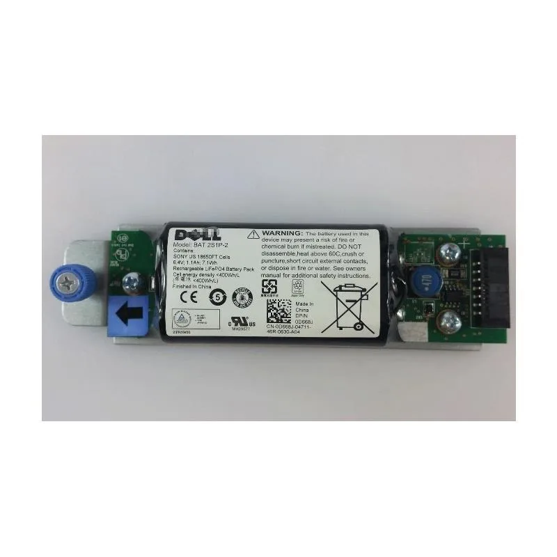 DELL DELL D668J 6.4V 1100mAh RAID Battery MD3200I MD3220I — product photo