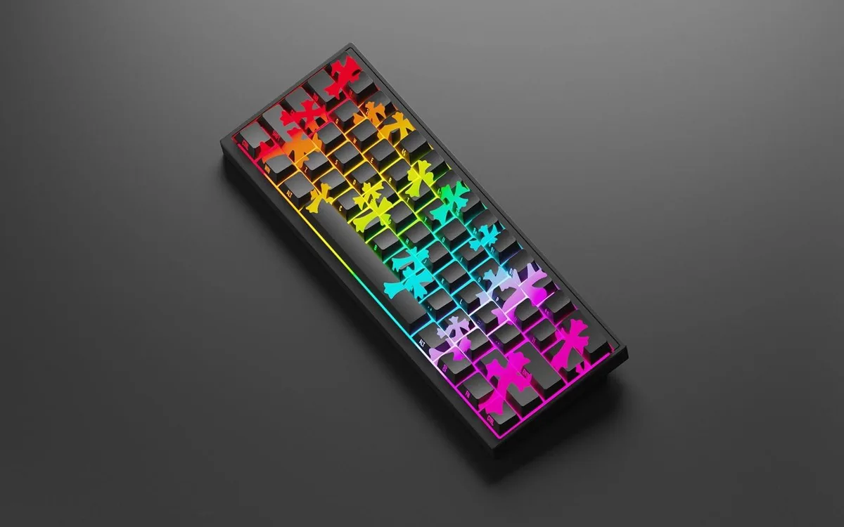 GSM Outdoors GSM Outdoors 2 in 1 Accessories Cross Style 100 Keys 61 68 75 87 Layout — product photo