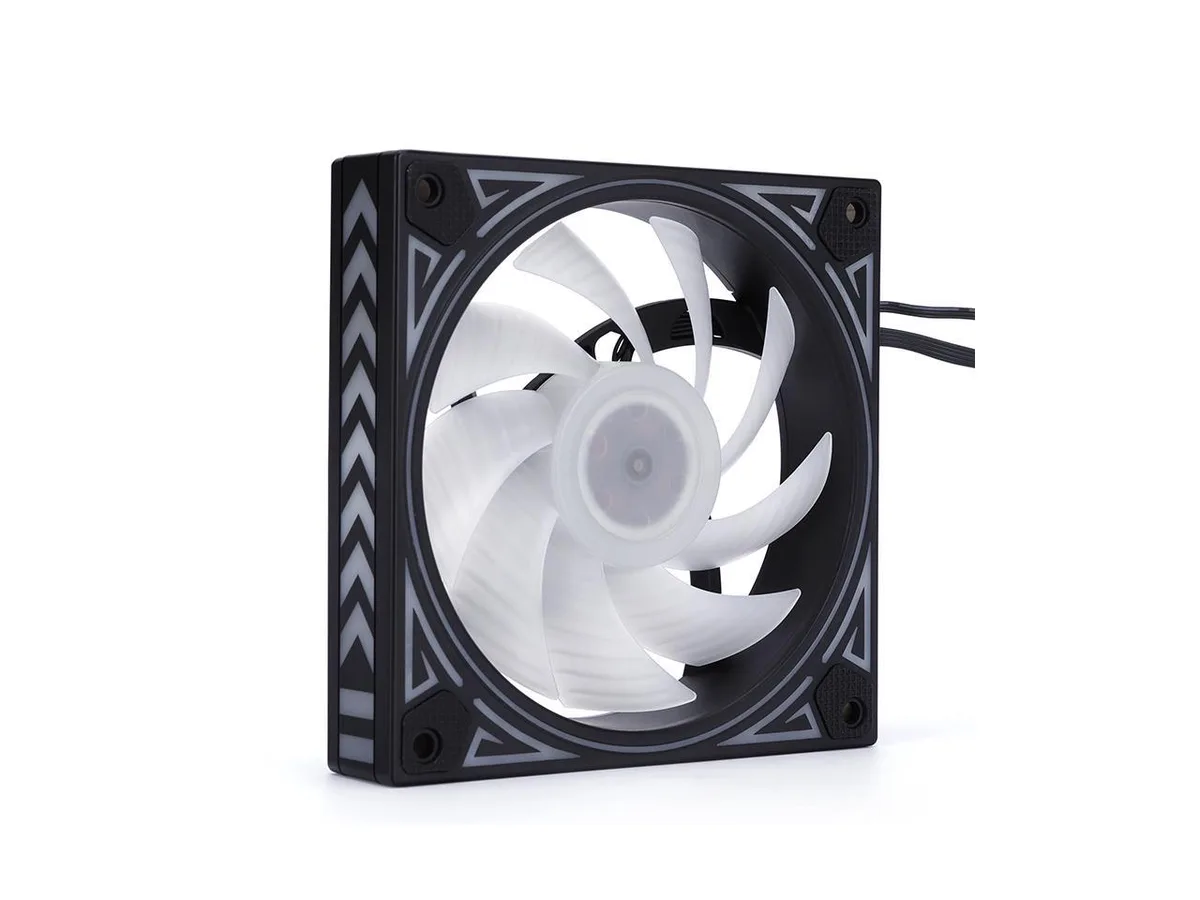 SXDOOL SXDOOL 120mm Rainbow Iridescence Case Fan 3+4 Pin Hydraulic 1200 RPM — product photo