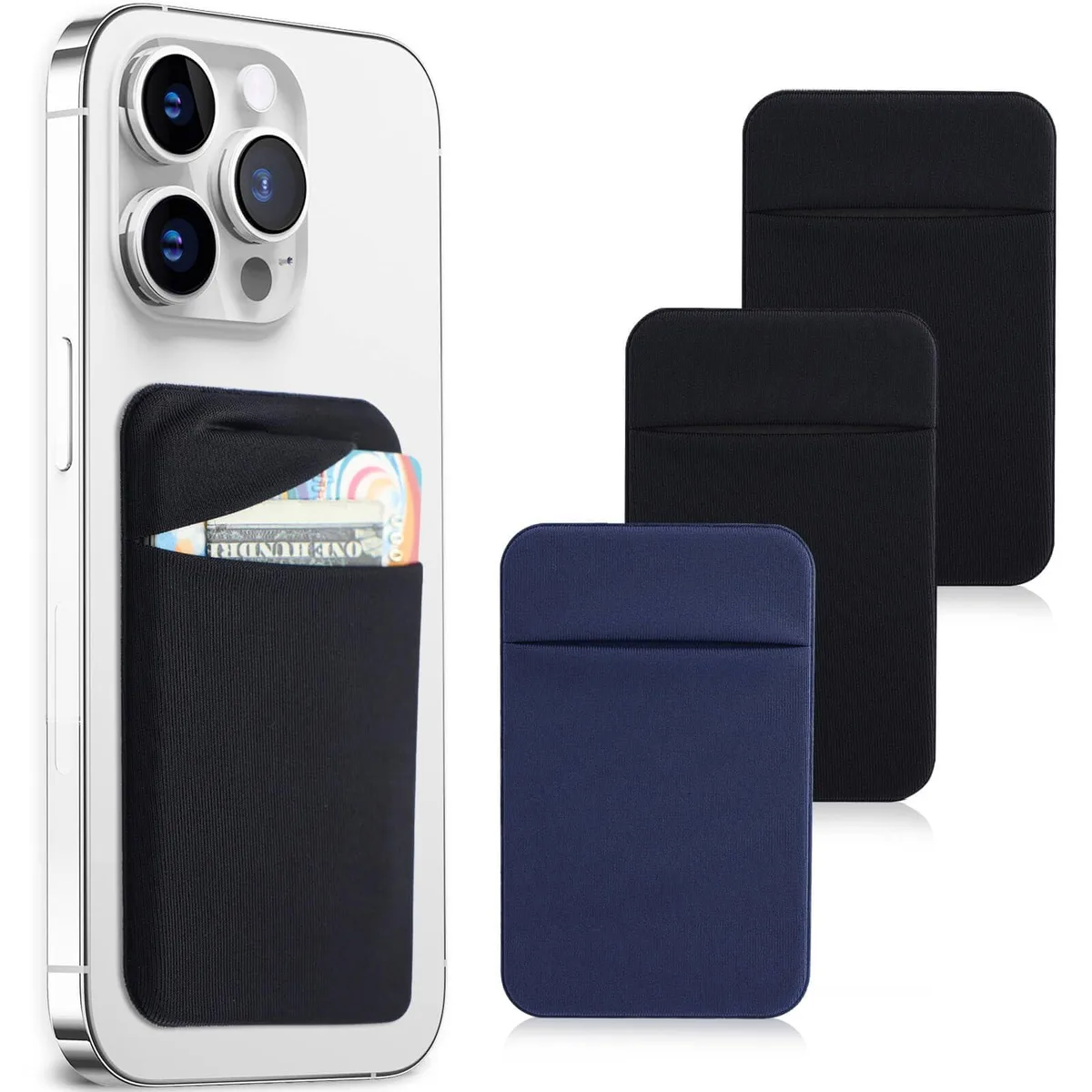  Viator Gear 3-Pack Phone Card Holder 2 Black + 1 Navy Blue — product photo