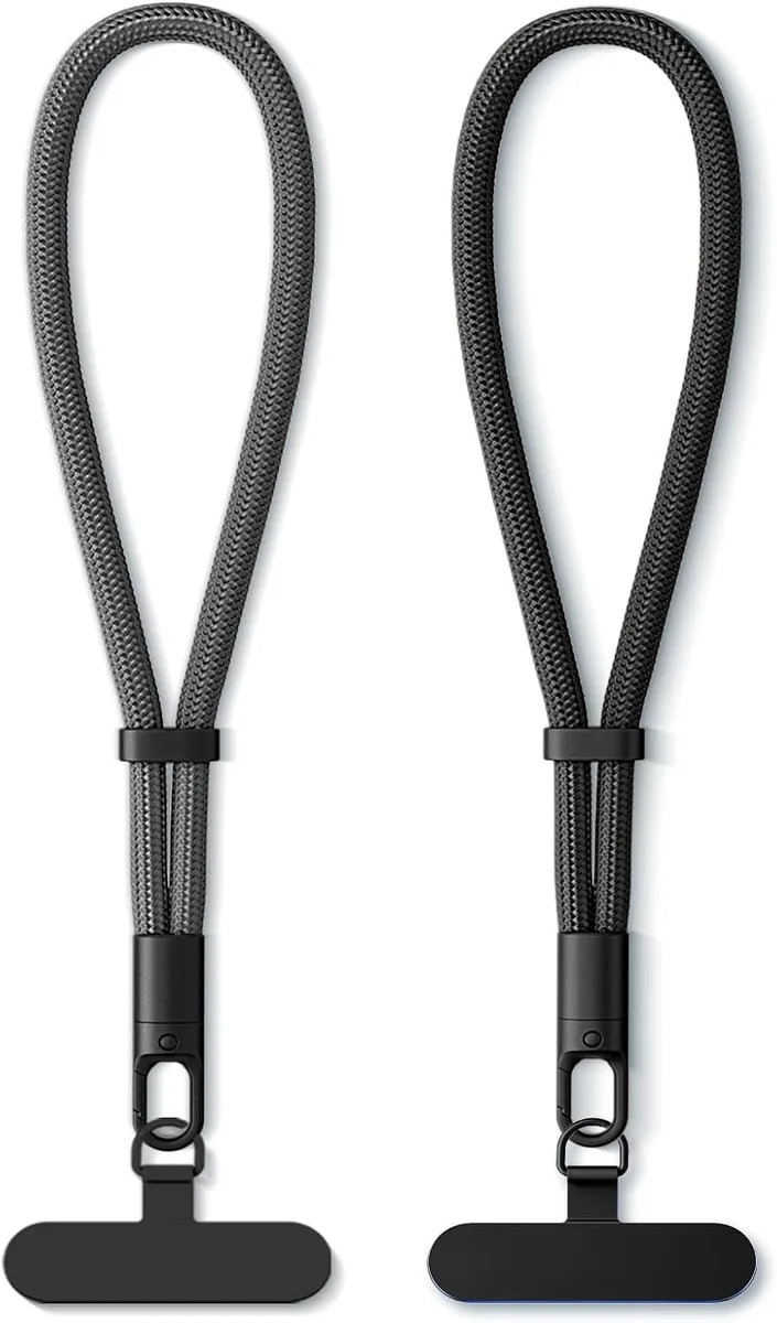 Two phone wrist straps with 360 rotating hooks