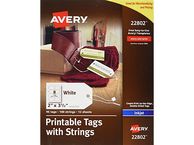 Avery Dennison Avery Dennison 22802 Printable Tags 2" x 3.5" 96 Pack — product photo