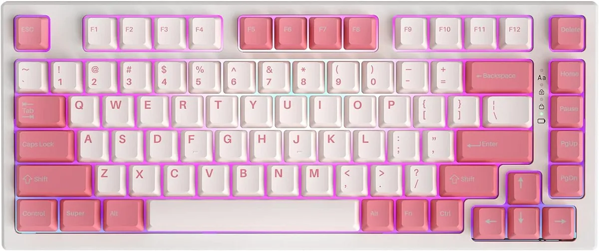 BFKK BFKK 75% Hot-Swappable Wireless Gaming Keyboard Gateron Black Red — product photo