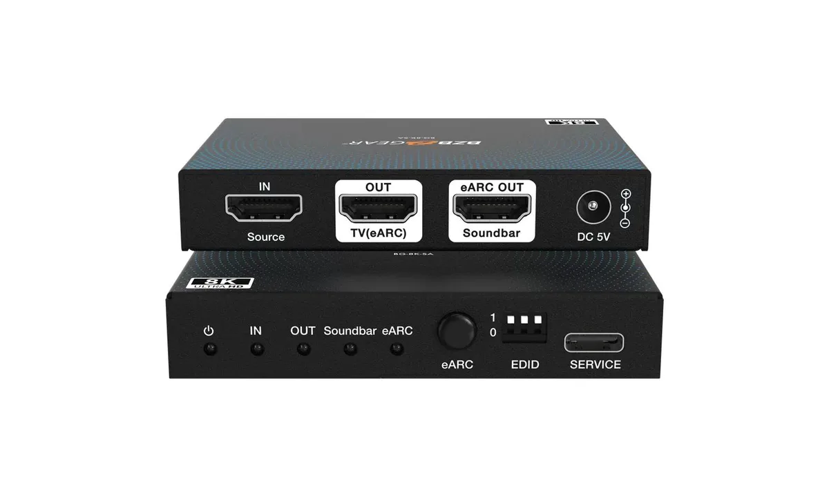 BZBGEAR BZBGEAR 8K60 HDMI 2.1 eARC Audio to Soundbar Converter — product photo