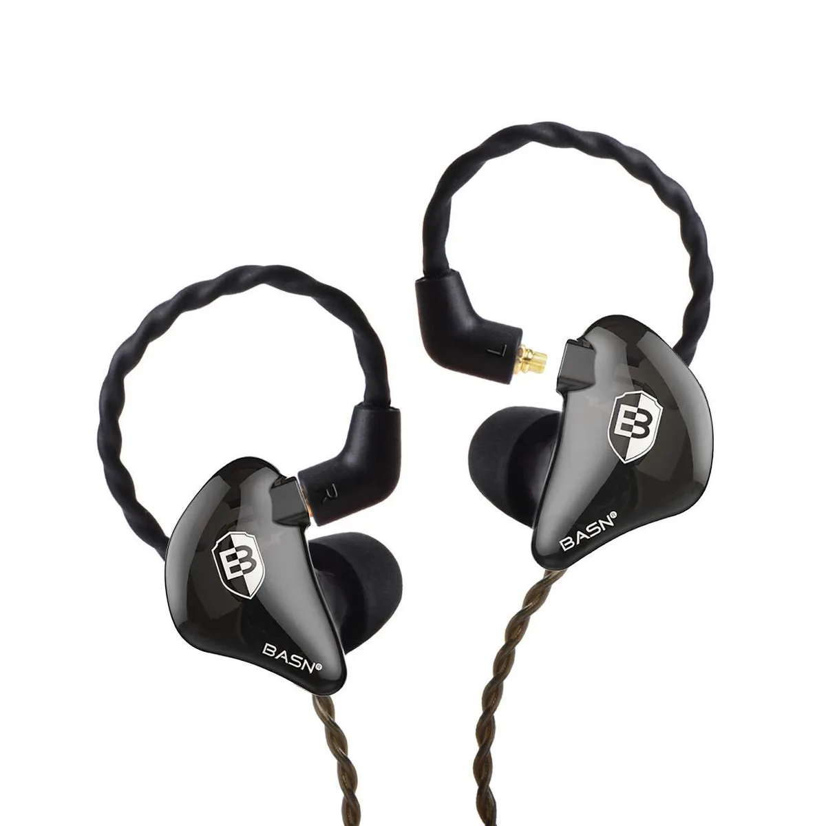  BASN Bsinger 2nd Gen IEM Headphones Black 18 ohm 3.5mm MMCX — product photo