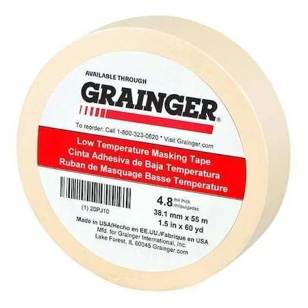 Zoro Select Zoro Select 20PJ10 Masking Tape 1 1/2 in x 60 yd 4.8 mil Tan — product photo