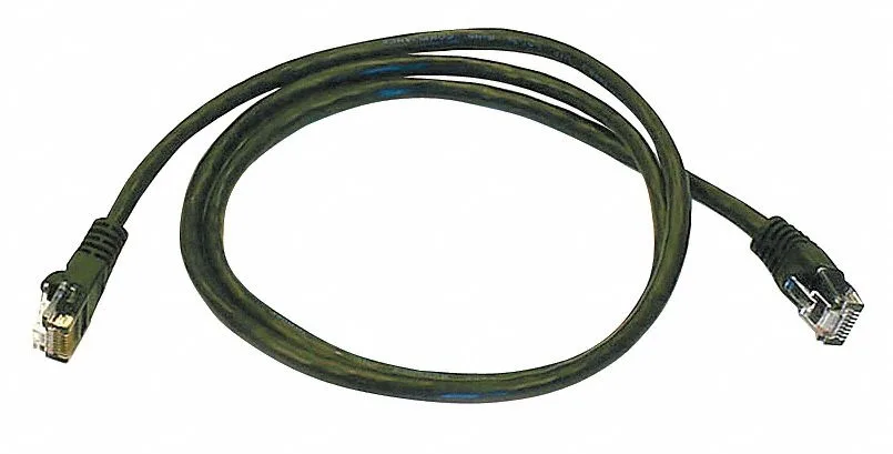 Monoprice Inc. Monoprice Inc. 2132 Cat5e network ethernet cable 3 ft black 24AWG 350MHz UTP 50m gold contacts — product photo