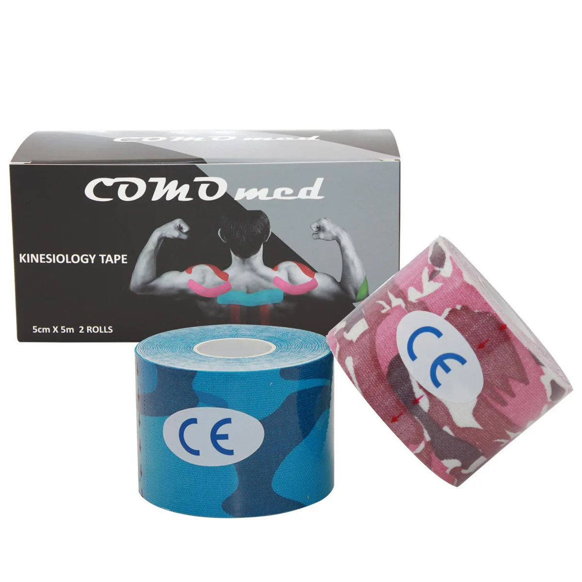 COMOmed COMOmed Kinesiology Tape Camouflage 2 in x 16.5 ft 2 Rolls — product photo