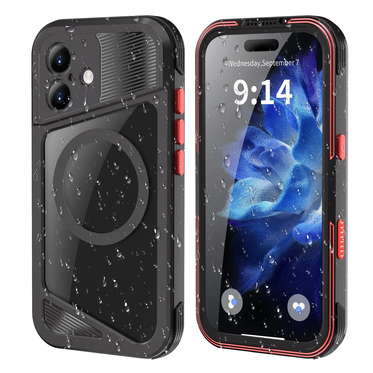 BONAEVER BONAEVER Magnetic Waterproof Case iPhone 17 6.3" Black — product photo