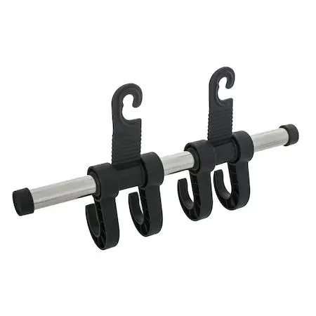 Maxsa Innovations Maxsa Innovations 25534 Headrest Multi-Hanger 4 Hook Chrome 10 lbs per hook 80 lbs total — product photo