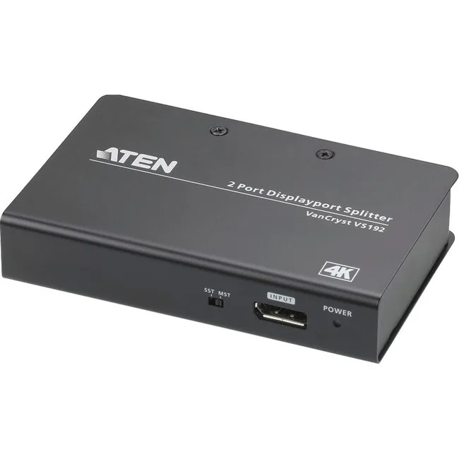 ATEN TECHNOLOGIES ATEN TECHNOLOGIES VS192 2-Port 4K DisplayPort Splitter — product photo