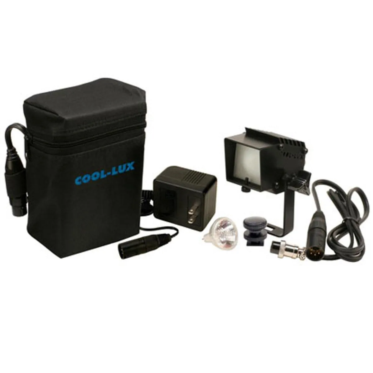 Cool-Lux Cool-Lux LK2524 Digi-Lux On-Camera Light Kit 35 Watt Dimmer 4-Pin XLR Shoe Mount Battery Charger — product photo