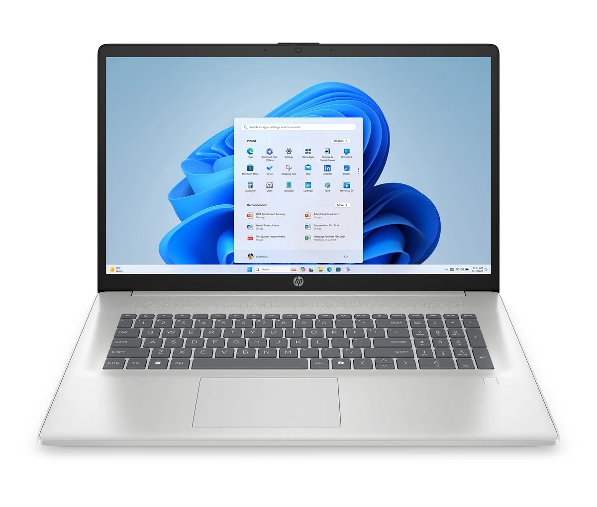 HP HP Essential Laptop 17.3" FHD Intel Core Ultra 7 16 GB 256 GB — product photo