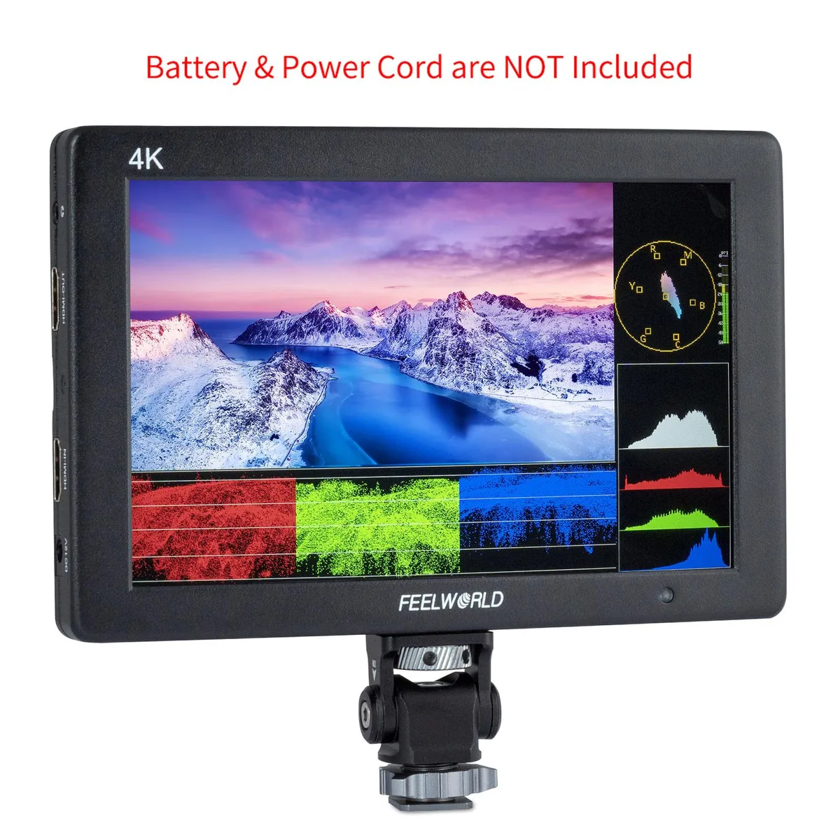 Feelworld Feelworld T7 Plus 7 Inch 4K HDMI Field Monitor 1920x1200 450nit 323 PPI Black — product photo